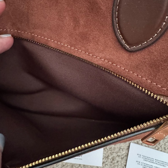 NWT Coach Suede Rowan Large Satchel Bag - Picture 9 of 15